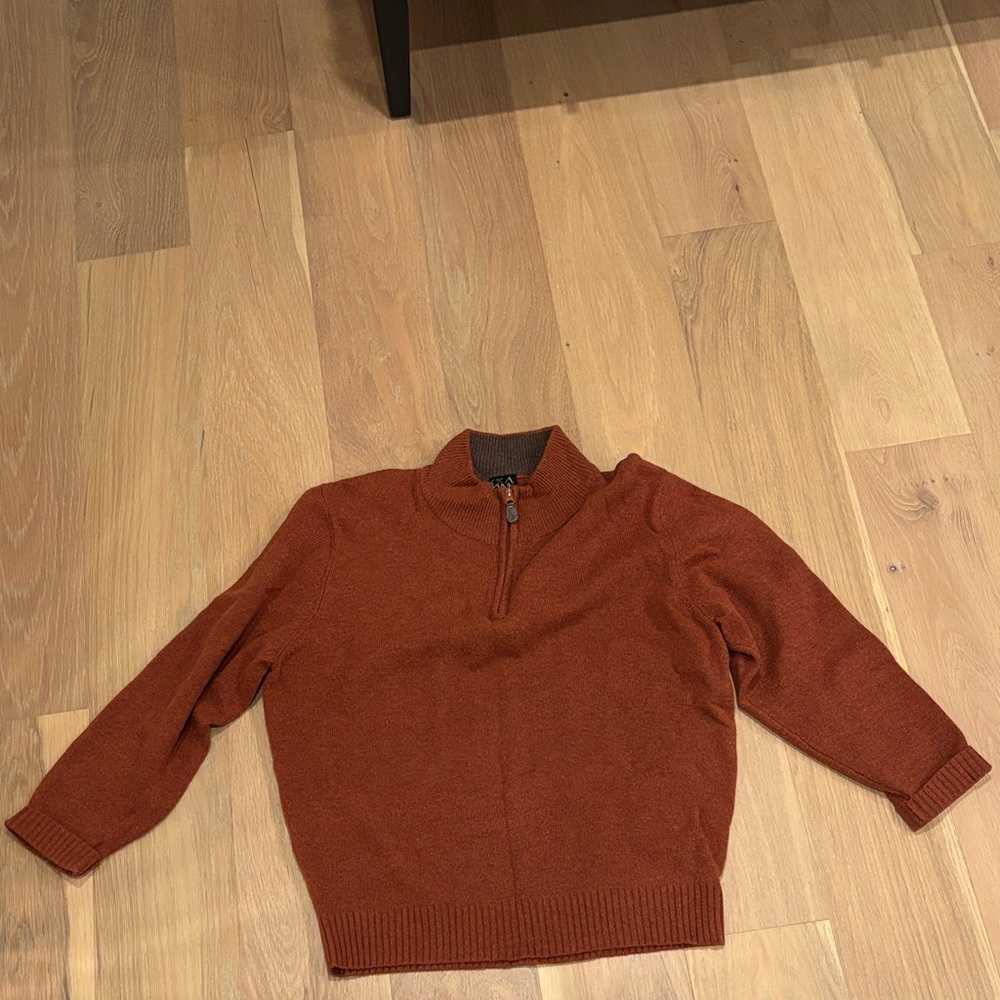 Jos. A. Bank Men's Zip-Up Sweater in Rust